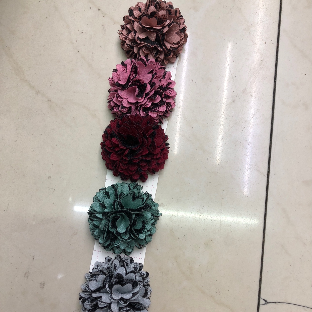 半圆花加蕾丝