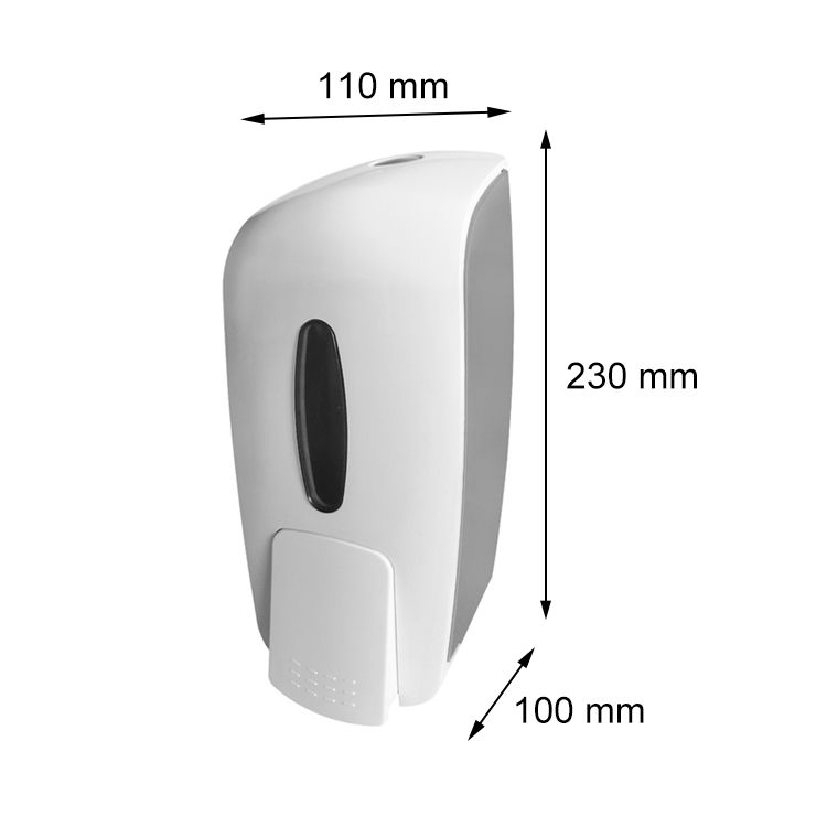 1000ML白色手动塑料皂液挂壁式ABS塑料皂液器皂液洗手器洗手机产品图