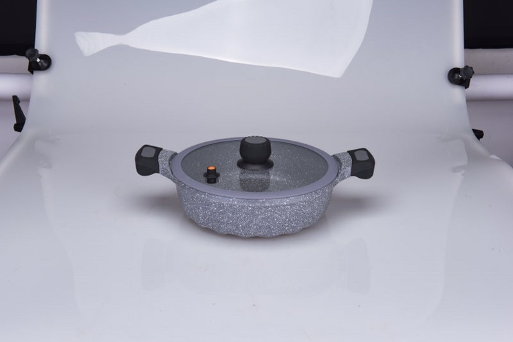 28cm French-style light luxury shallow soup pot