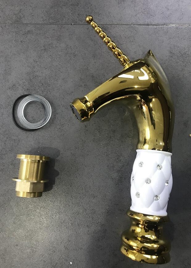 Venta directa de fábrica cabeza de caballo unicornio lavabo grifo frío caliente mezcla de agua personalidad nuevo modelo de mesa lavabo grifo details Picture