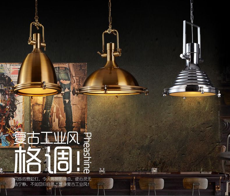 Loft vintage Industrial Bar restaurant Postmodern heavy metal chandelier cafe Robles Iron Art lamps