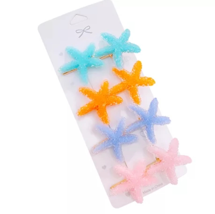 Hairpin Women Korean Instagram Cute Candy Color Starfish Haircard 2020 New Girl Side Clip Mori Clip Hair Accessories