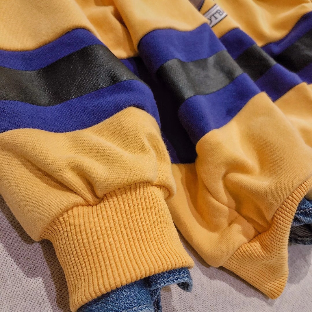 Korean version yellow long-sleeved sweatshirt Specification image