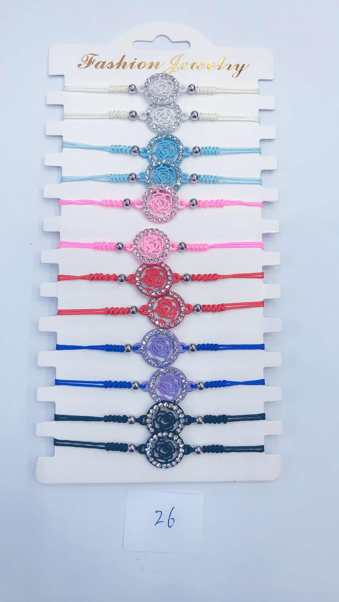 The size of the snake node diamond rose bracelet can be adjusted by 24 details Picture