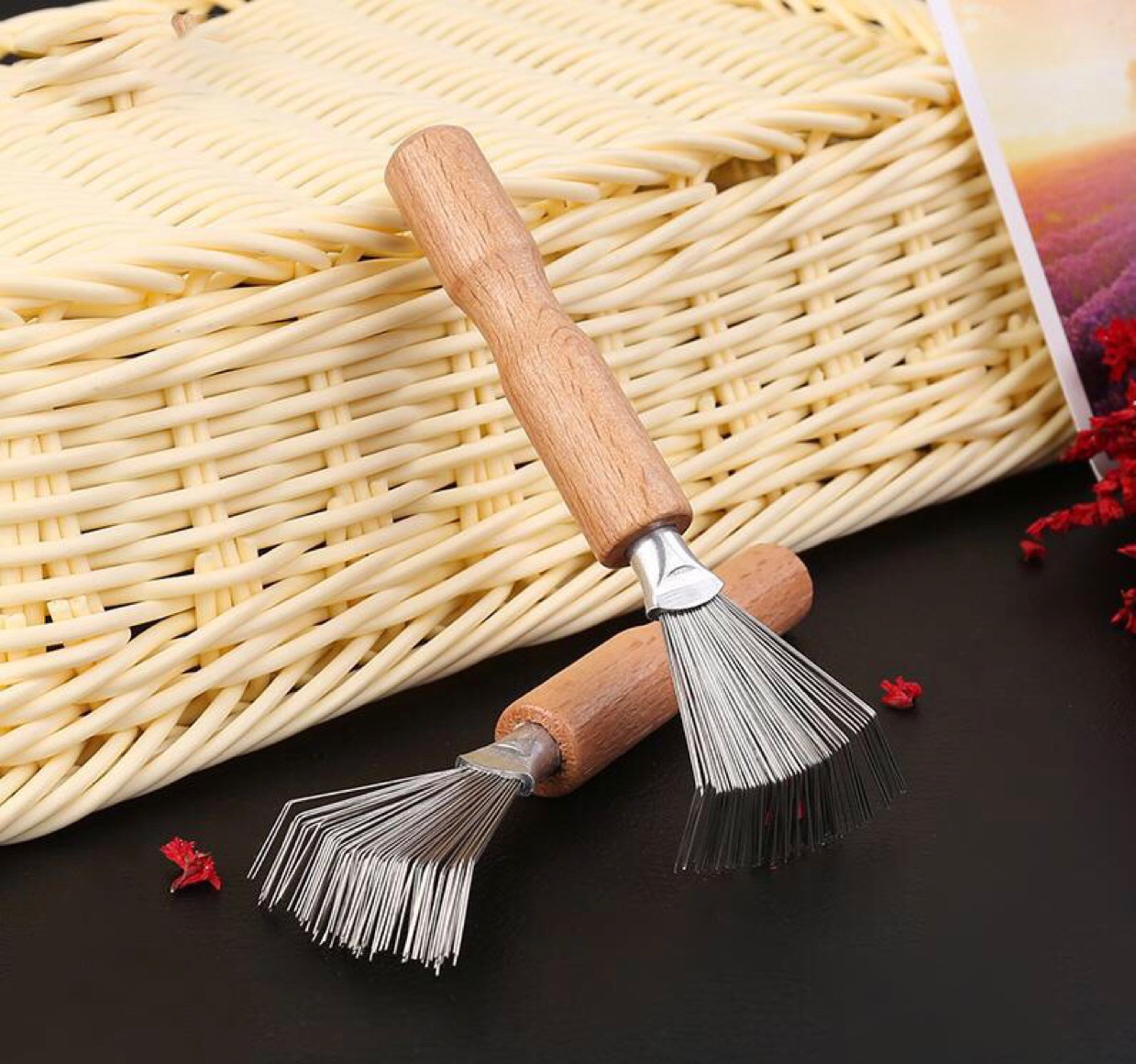 气垫梳子清洁刷梳子清洁爪工具清理毛发气囊按摩梳头发清洁器详情1