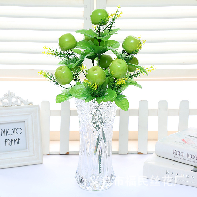 Yiwu Fumin Silk Flower produces and sells artificial flowers, artificial floral art, living room dining tables, home artificial oranges and fruits Item Picture