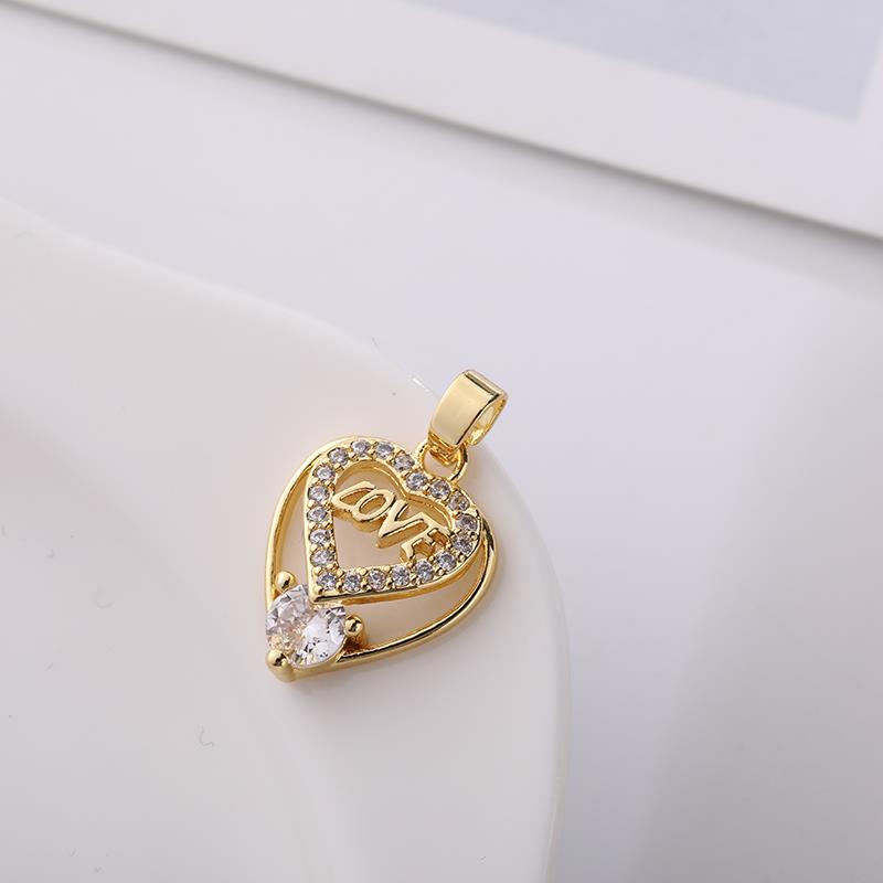 Direct sales from the manufacturer of the popular Qixi Festival LOVE heart-shaped pendant, pendant and accessory with full diamonds Item Picture