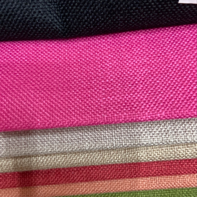 玫粉色 涤纶麻布布料服装布料装饰品工艺品头饰面料多色可选