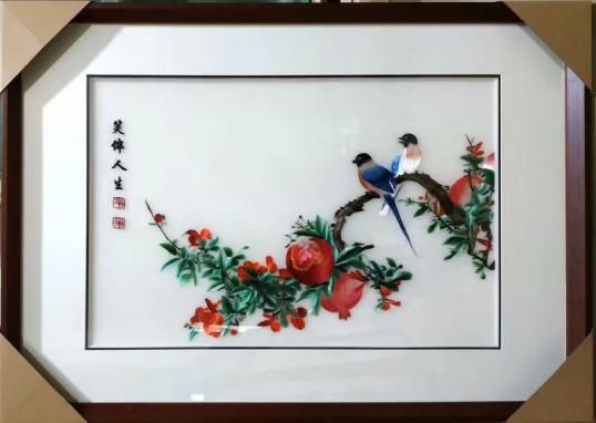 立体绣/刺绣/装饰画细节图
