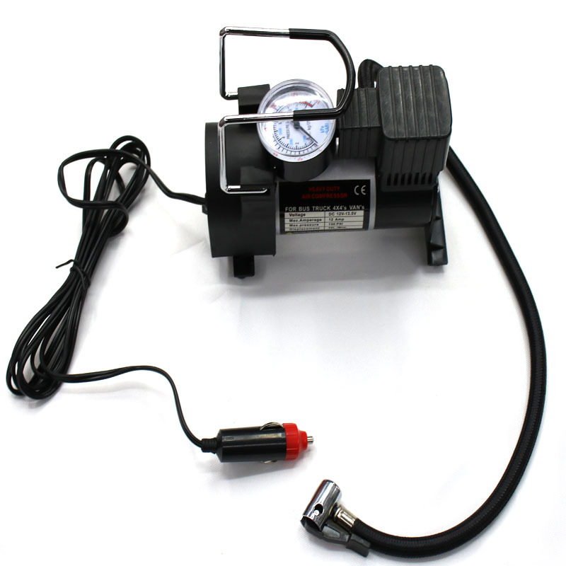 Mini car single-cylinder metal air pump, vehicle-mounted tire pressure detection air pump