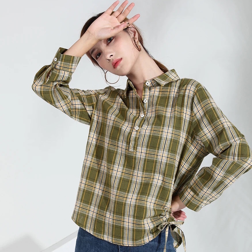 Jimmy Seio's 2023 autumn collection features a new green checkered casual and personalized shirt