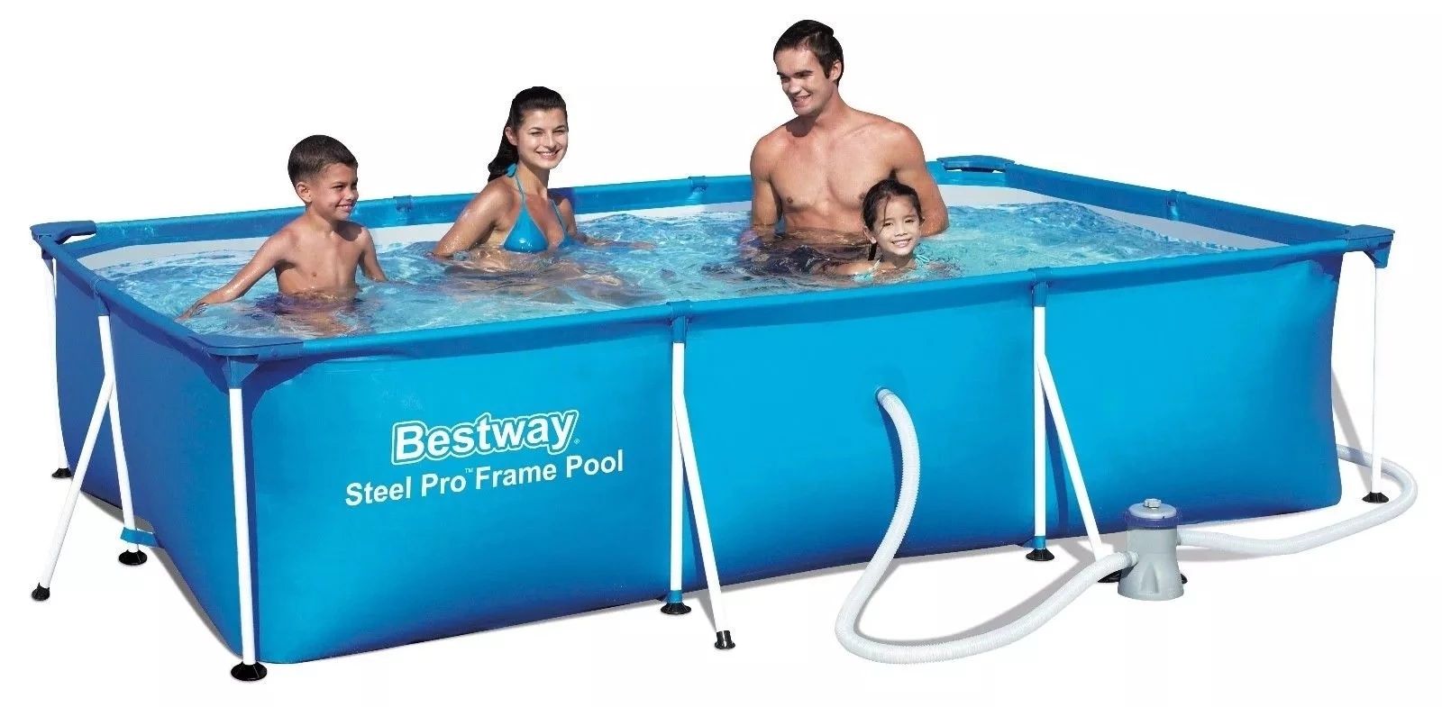 300 x 201 x 66cm steel professional splash-proof frame swimming pool set with filter pump detail image 2