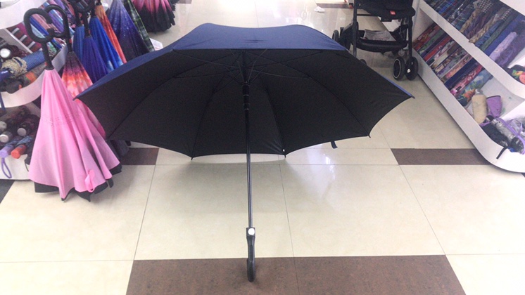 Extra-large business straight-pole umbrella for sun protection