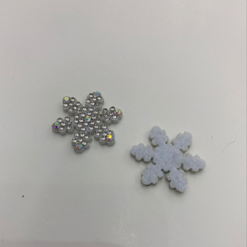 Snowflake ❄️ ultrasonic embossed patch diy hair accessory semi-finished product snowflake ❄️ ultrasonic embossed patch diy hair accessory semi-finished product snowflake ❄️ ultrasonic embossed patch diy hair details Picture