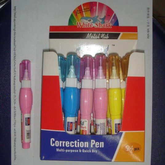 806修正液彩盒盖子学生用品12支盒装详情图2