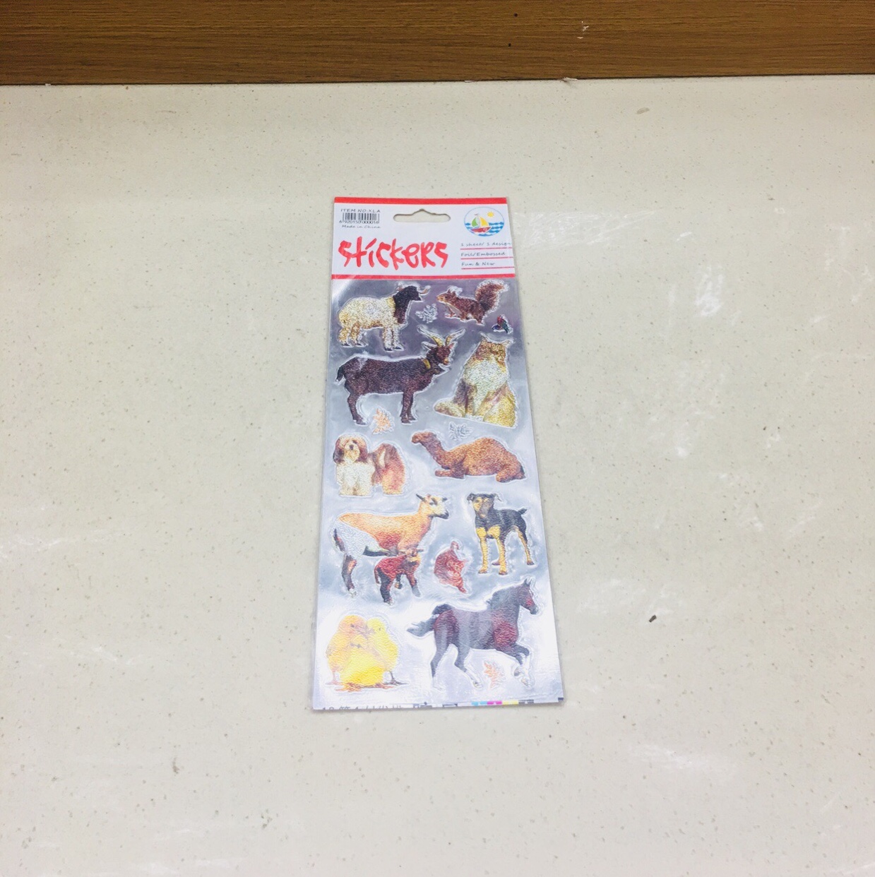 Flat aluminum foil embossed cartoon paste poultry