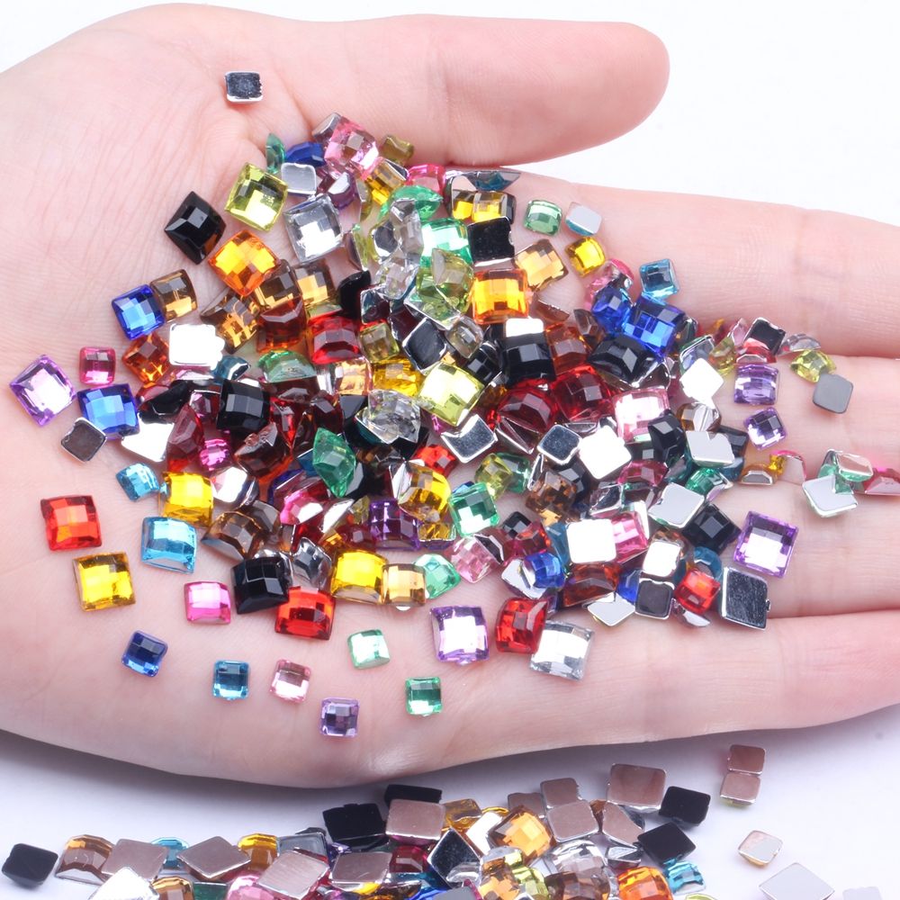 456Mm Mixed Model 1000 Imitation Table Square Flat Earth Surface Multi-Color Machine Beauty Accessories