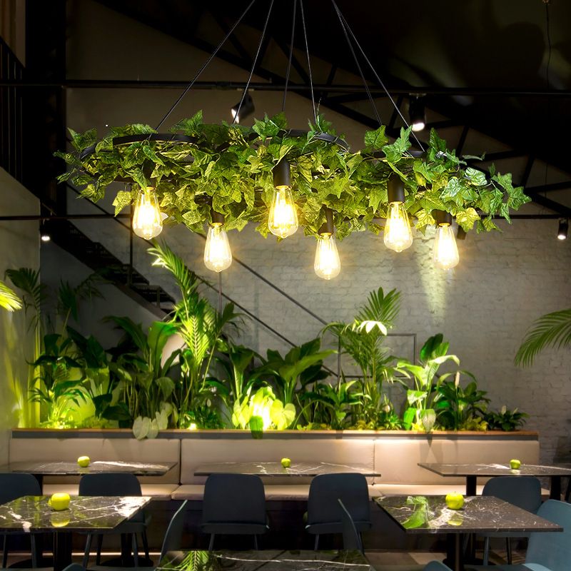 American industrial style retro wheel chandelier bar, tavern, booth, restaurant bar lamp simple creative iron art lamps
