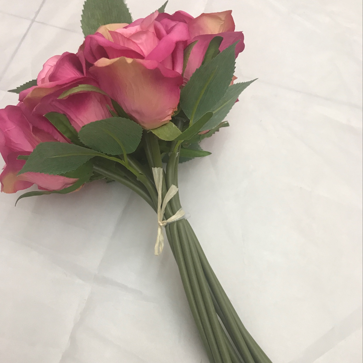 Eight hands holding roses details Picture