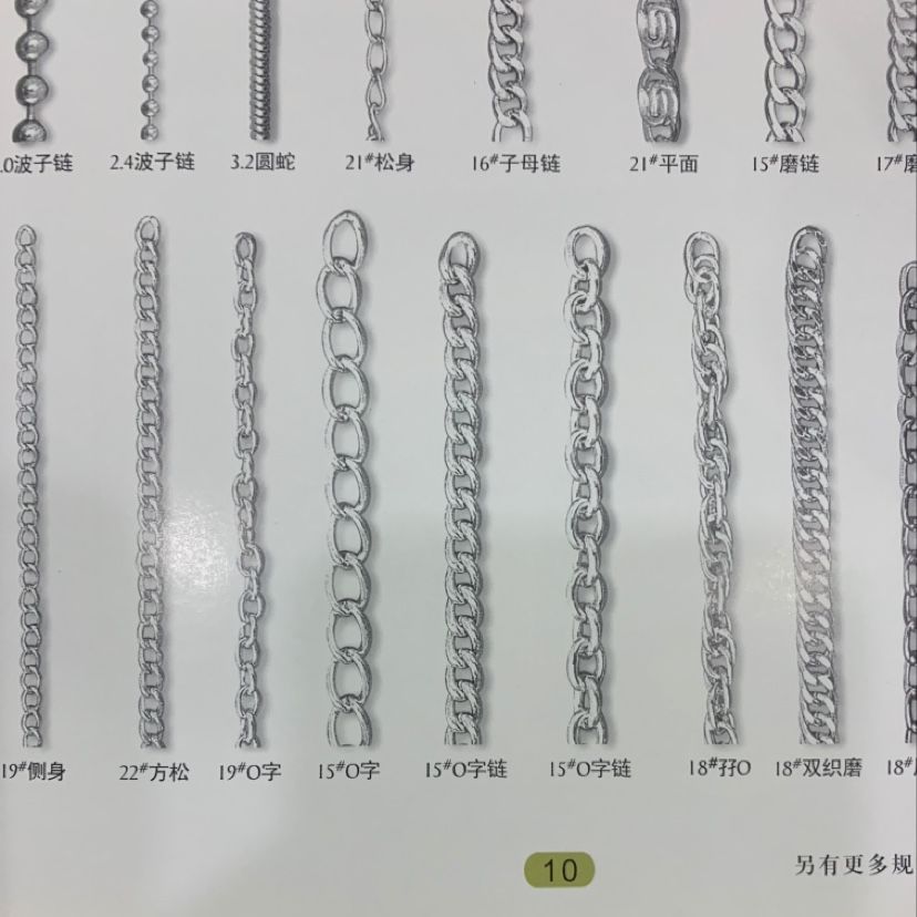 厂家直销热销新款银色链条大量现货高中低档箱包沙发配件详情2