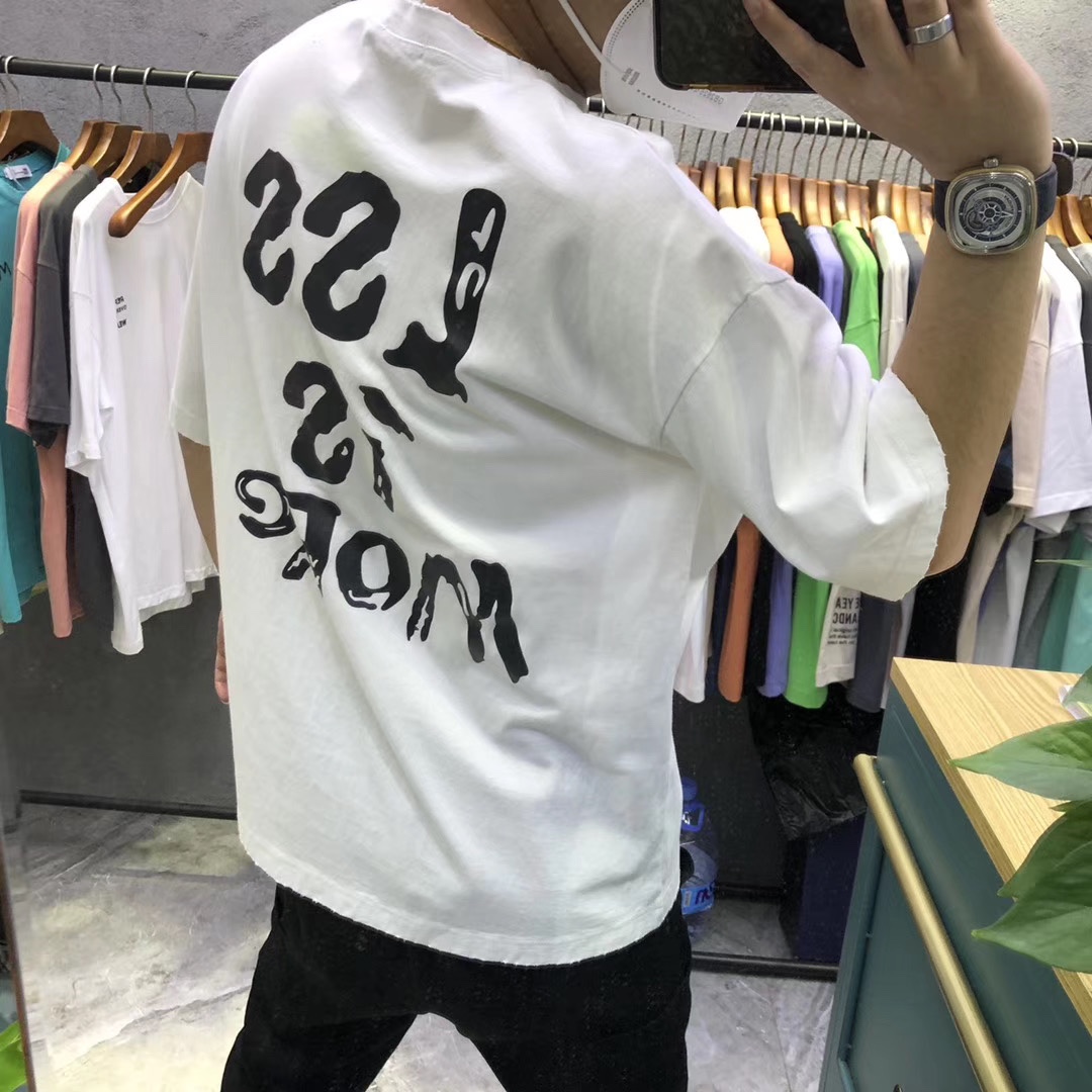 A short - sleeved T-shirt with a simple round neck thumbnail