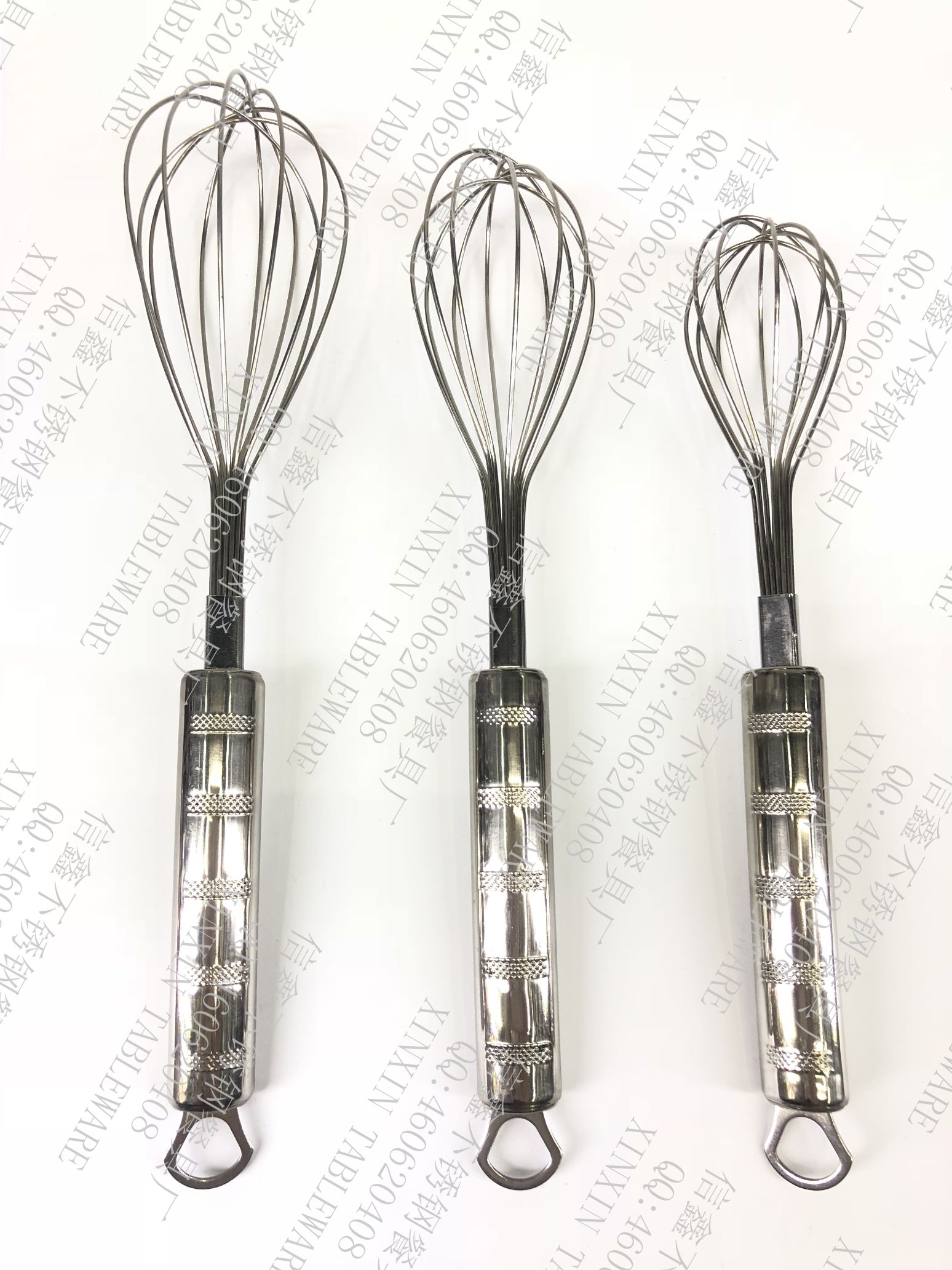 Flat handle striped whisk 30.5-28-26 thumbnail