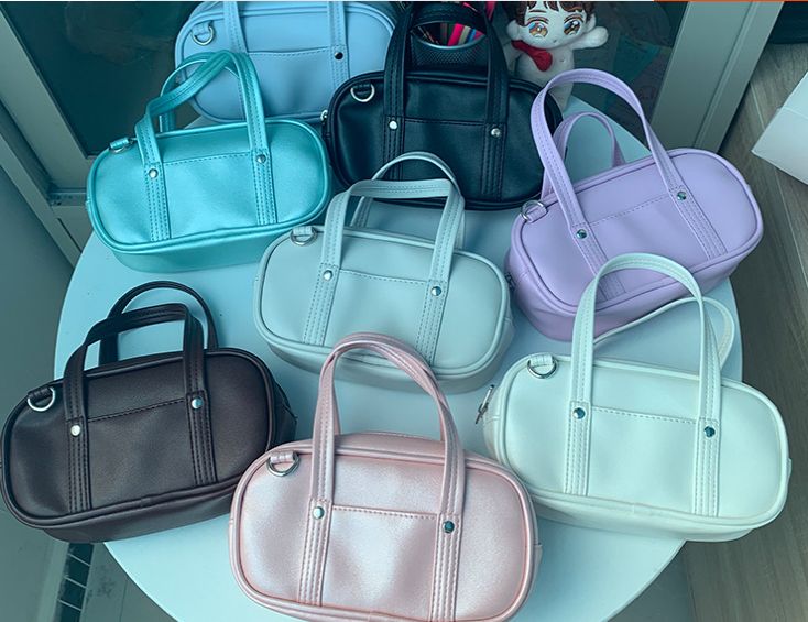 Student pen bag Uniform bag PU mini tote Phone bag Makeup bag