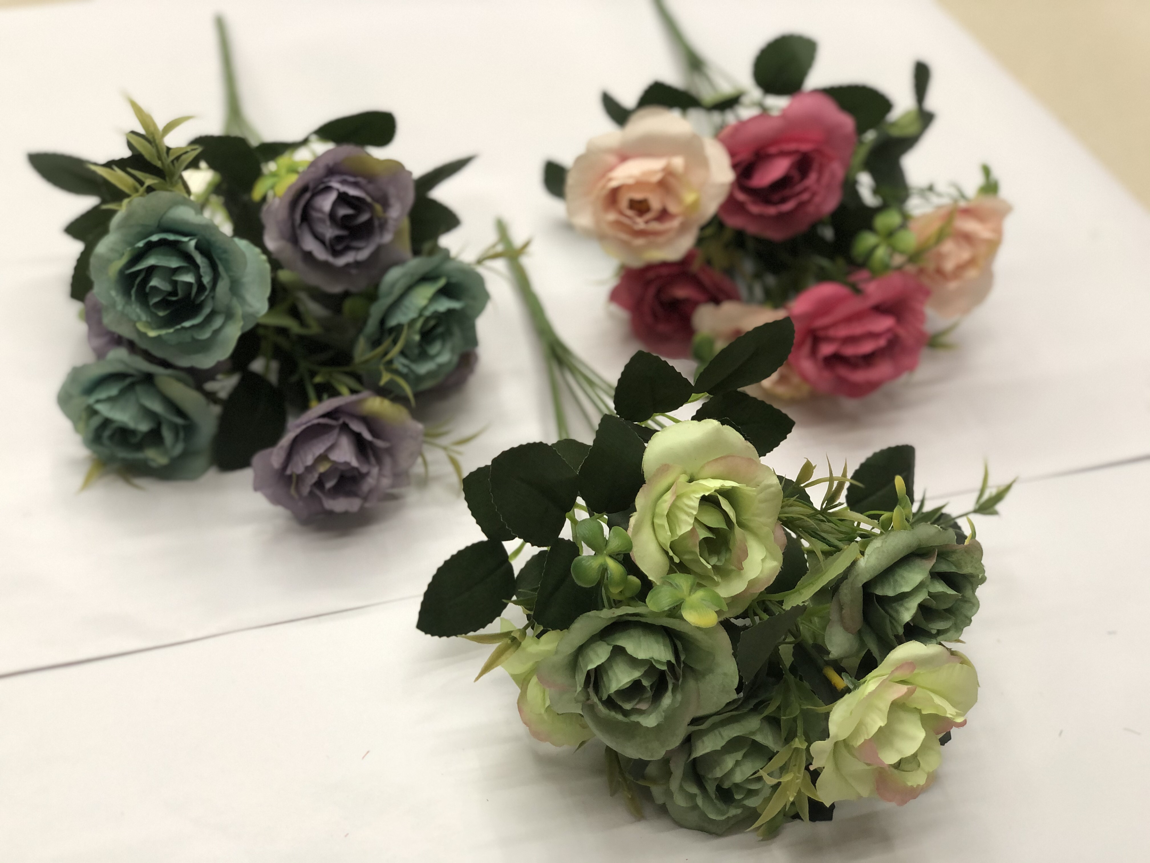 仿真花/要掃墓用的塑膠花/硅胶人造花/春天花园/仿真花河北产品图