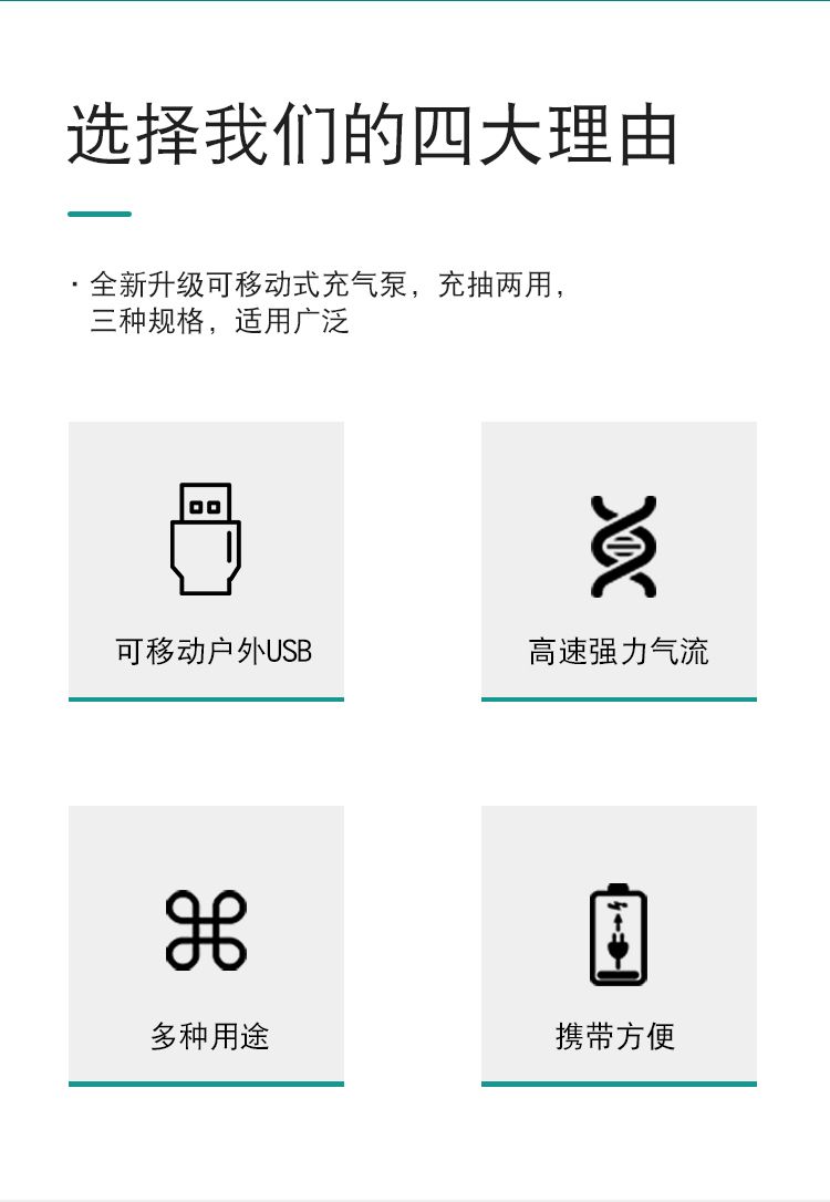 مضخة نقل الهواء المحمولة USB لنقل مضخة تحميل تعمل بالليثيوم مزدوجة الاستخدام detail image 2