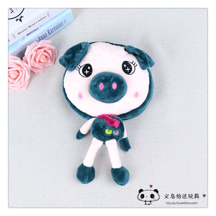 Cute plush single-shoulder bag, cartoon girl crossbody bag, Happy series pig bag, children's princess mini crossbody bag detail image 3