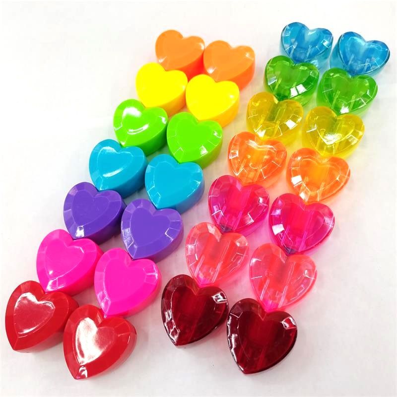 Heart-shaped love section 7 6-color highlighter detachable color marker marker slant pen to highlight stationery thumbnail