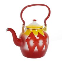 12cm enamelled kettle Saudi Arabian custom geometric diamond flower Saudi cool kettle