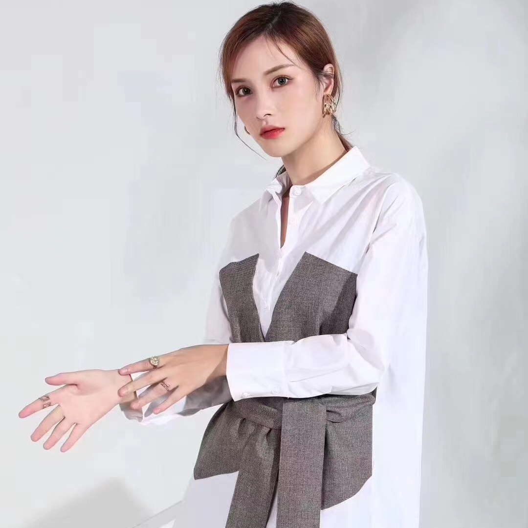 Jimmy Seio 2020 Autumn Collection New Korean-style fashionable mid-length shirt