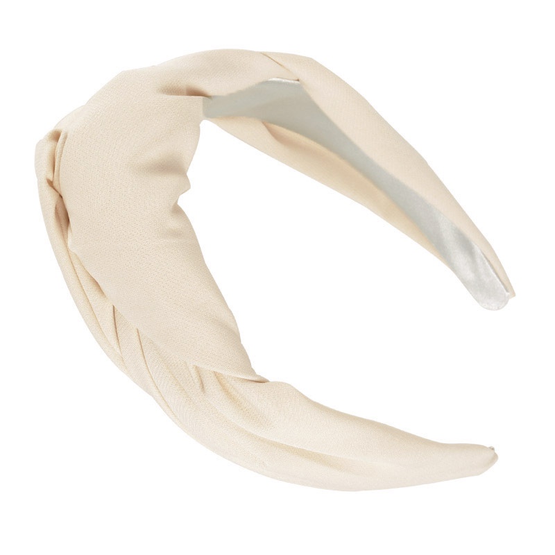 Bow Headband Europe And The United States Cross-Border New Knotting Cross Headband Cloth Art Plastic Solid Color Retro Fashion Headband Hair Accessories Headwear Female Specification drawing