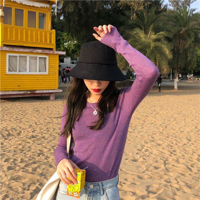 2020 Summer New Fisherman Hat Female Summer Hundred With Korean Version Of The Tide Sun System Of Solid Color Literary Sun Protection Hat For Men And Women details Picture