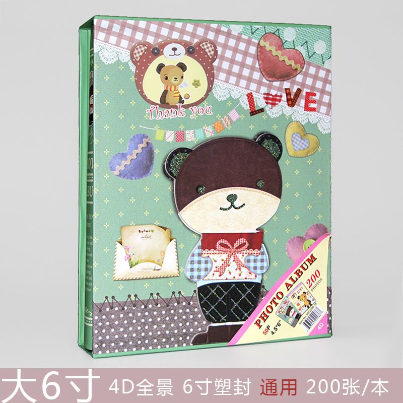 Youyi's new 200-piece 6-inch laminated universal insert children's photo album, large 6-inch 4D panoramic wholesale details Picture
