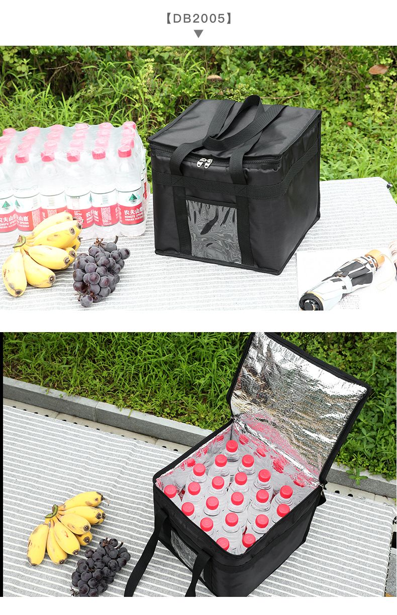 Thickened insulated bag, large outdoor refrigerated ice pack, waterproof insulated bag, aluminum foil takeout delivery insulated box, lunch box bag detail image 12