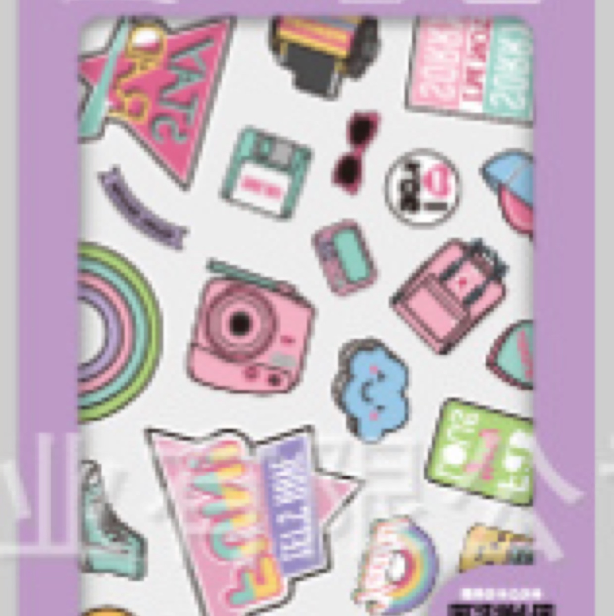 Flat scratch cloth sticker transfer sticker luggage sticker 2