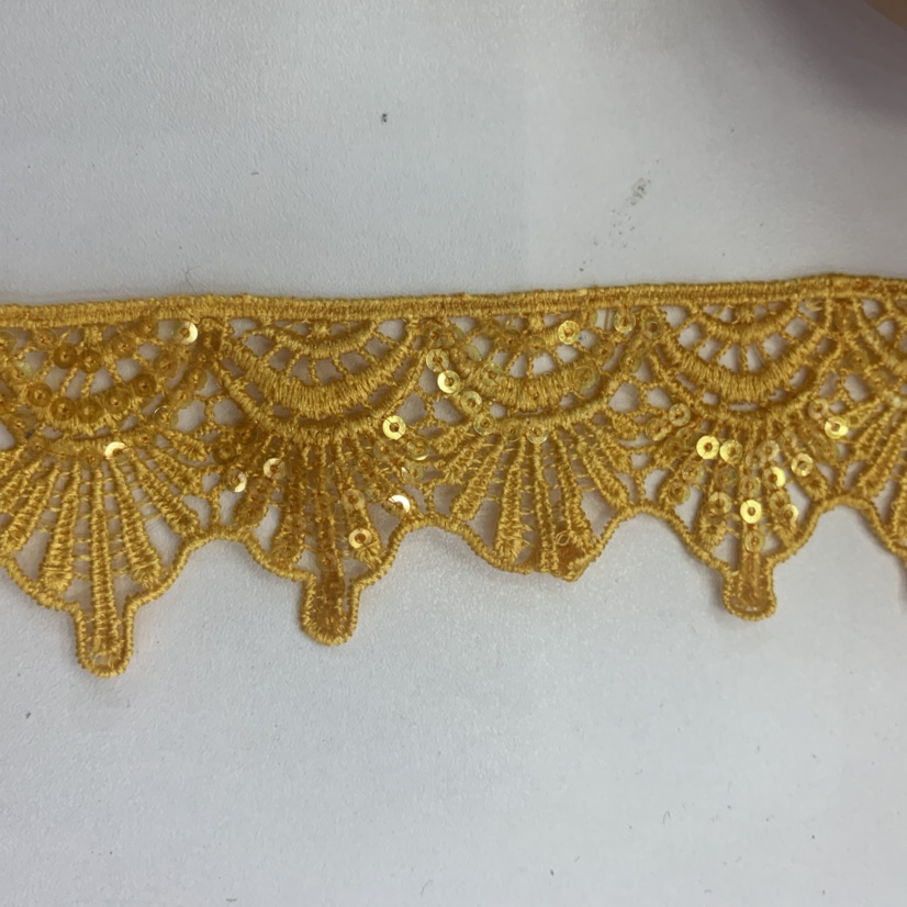 服装装饰带亮片花边刺绣花边