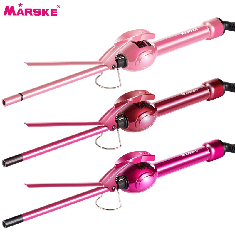 MARSKE-5222卷发棒液晶烫发器干湿两用护发卷发器电陶瓷美发工具 Item Picture