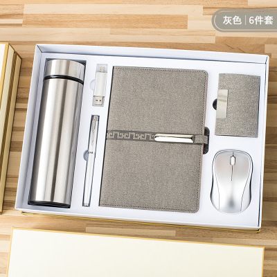 Regalo kayroshi pluma oficina exquisito regalo de personalidad portátil ratón inalámbrico bolígrafo de firma taza térmica conjunto de regalo papelería personalizada details Picture
