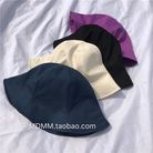 夏季帽子男韩版光板纯色时尚经典渔夫帽女个性户外休闲遮阳盆帽