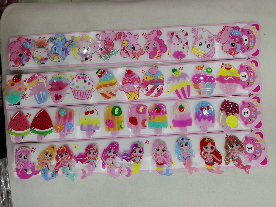 金粉板材亚克力卡通压夹