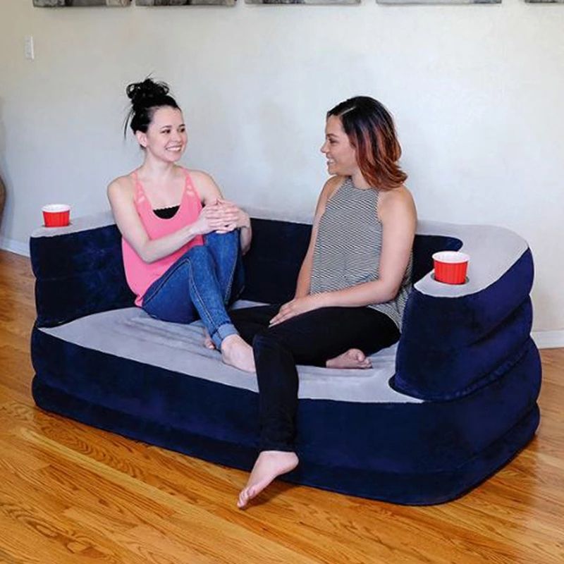 75058 PVC double-person inflatable luxury combination sofa lounge outdoor sofa Specification image