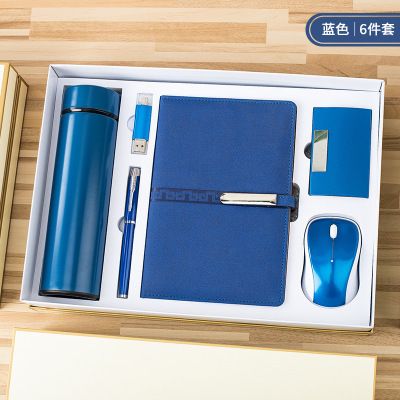 Regalo kayroshi pluma oficina exquisito regalo de personalidad portátil ratón inalámbrico bolígrafo de firma taza térmica conjunto de regalo papelería personalizada Item Picture