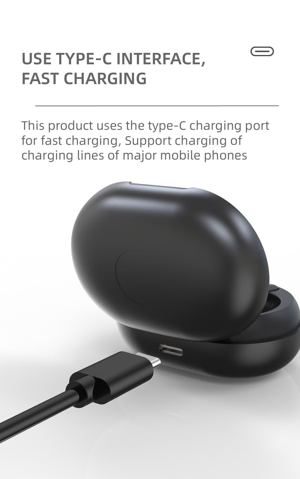 YEXIN 新品PT05蓝牙耳机双耳立体声TWS运动通用蓝牙耳机详情图9