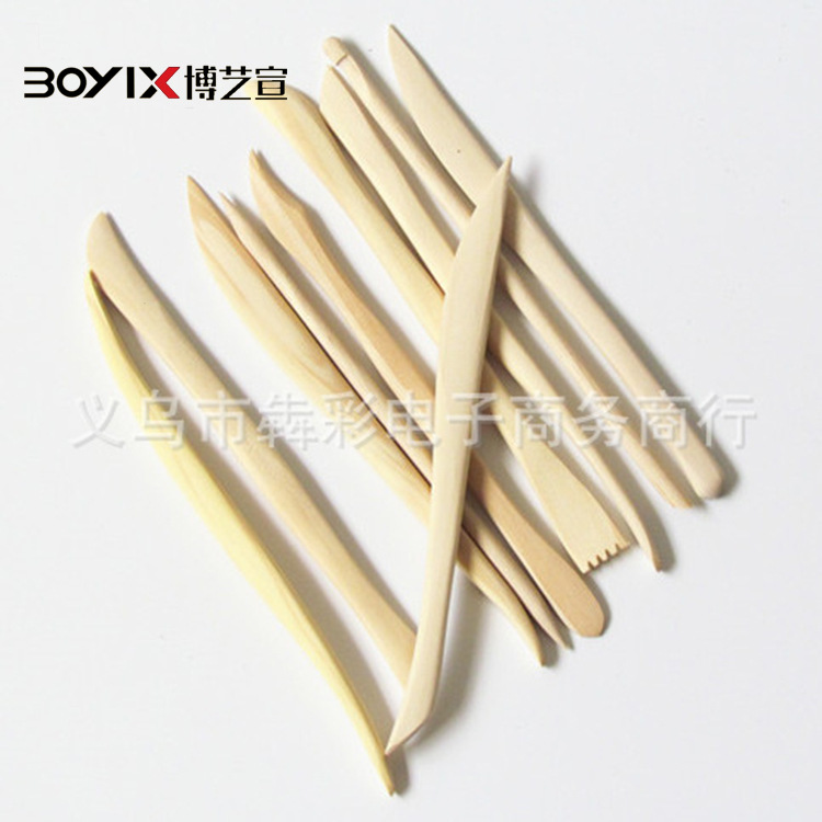 10 wooden clay tools Specification drawing