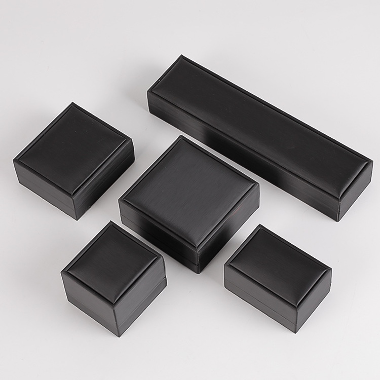 Brushed Leather Jewelry Box Jewelry Packaging Box Ring Box