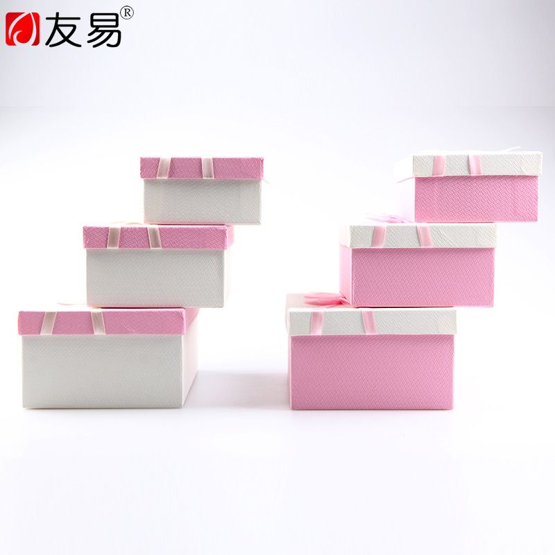 厂家定做韩式礼品盒正方形礼品盒-创意特种纸礼品盒子现货批发产品图