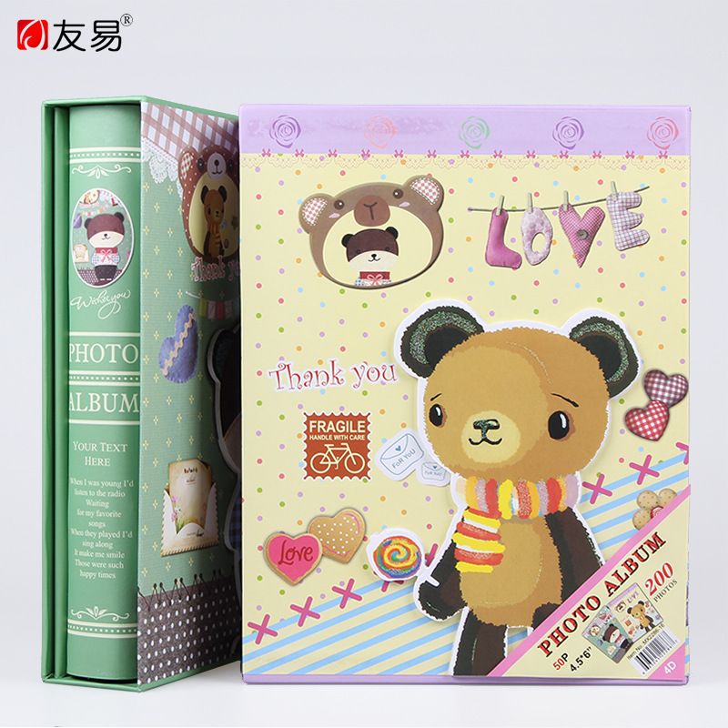 Youyi's new 200-piece 6-inch laminated universal insert children's photo album, large 6-inch 4D panoramic wholesale